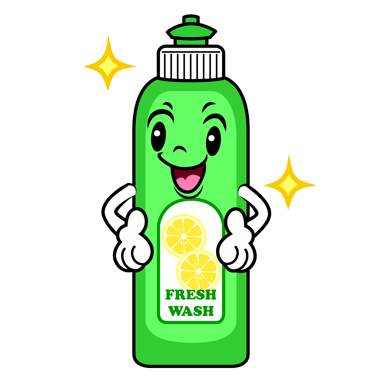 Posing Dishwashing Liquid