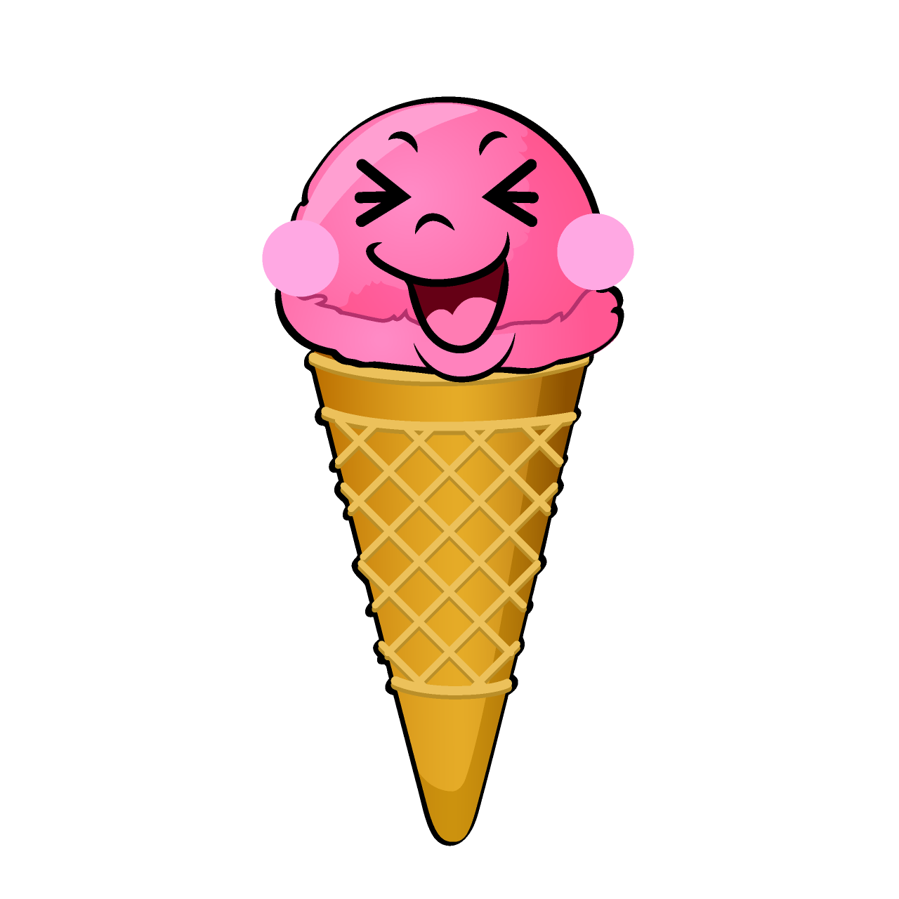 笑うアイスクリーム