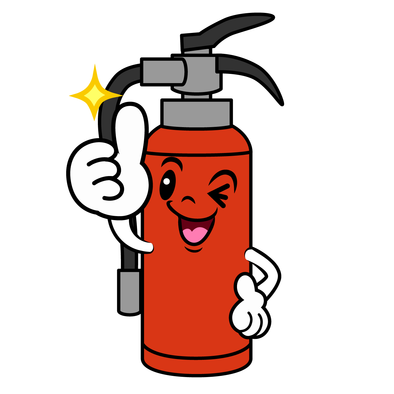 Thumbs-up Fire Extinguisher