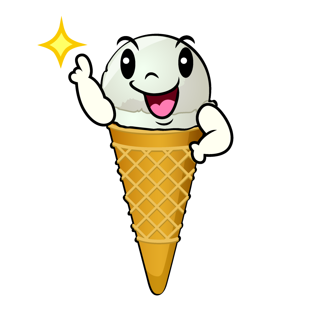 Pointing Ice Cream