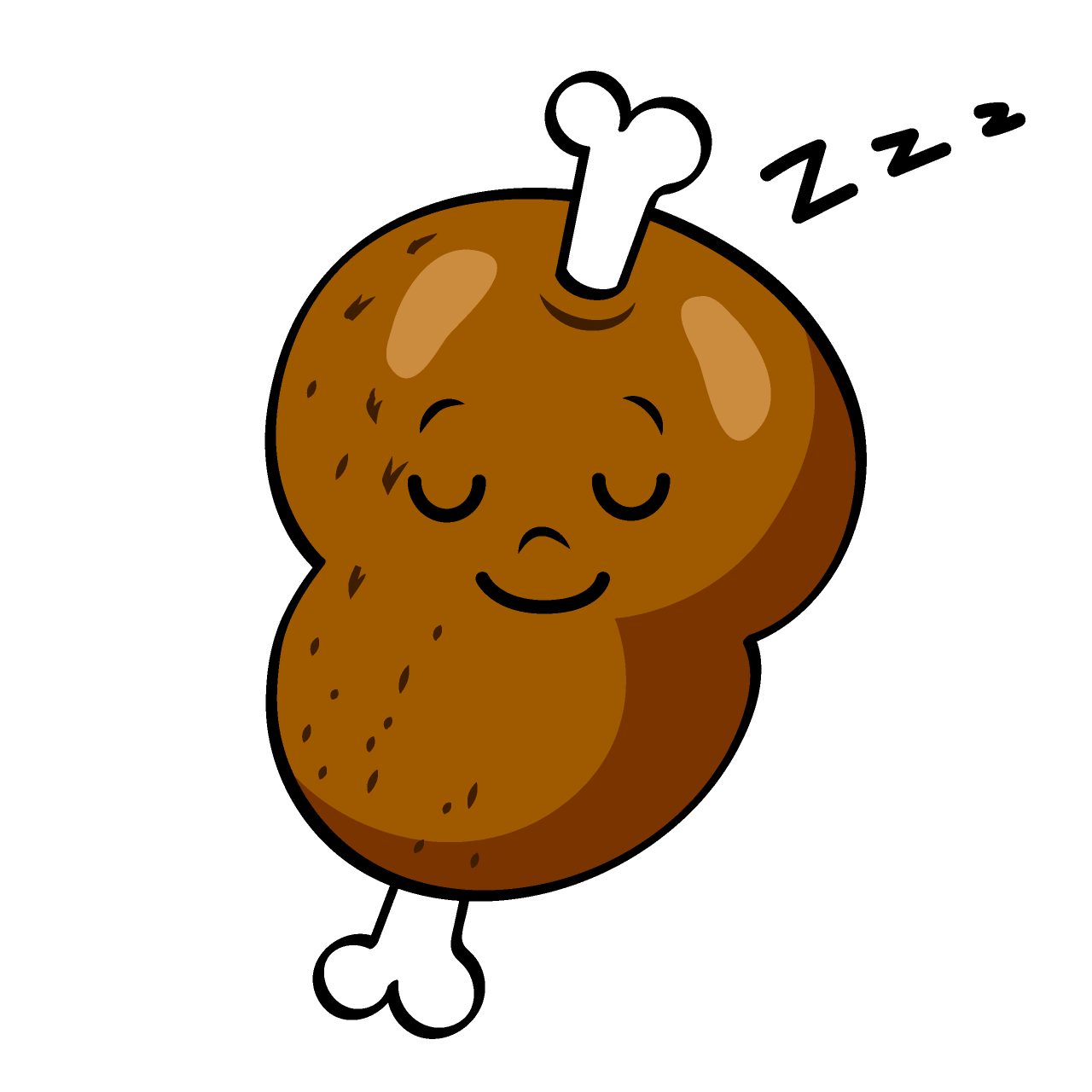 寝るマンモス肉