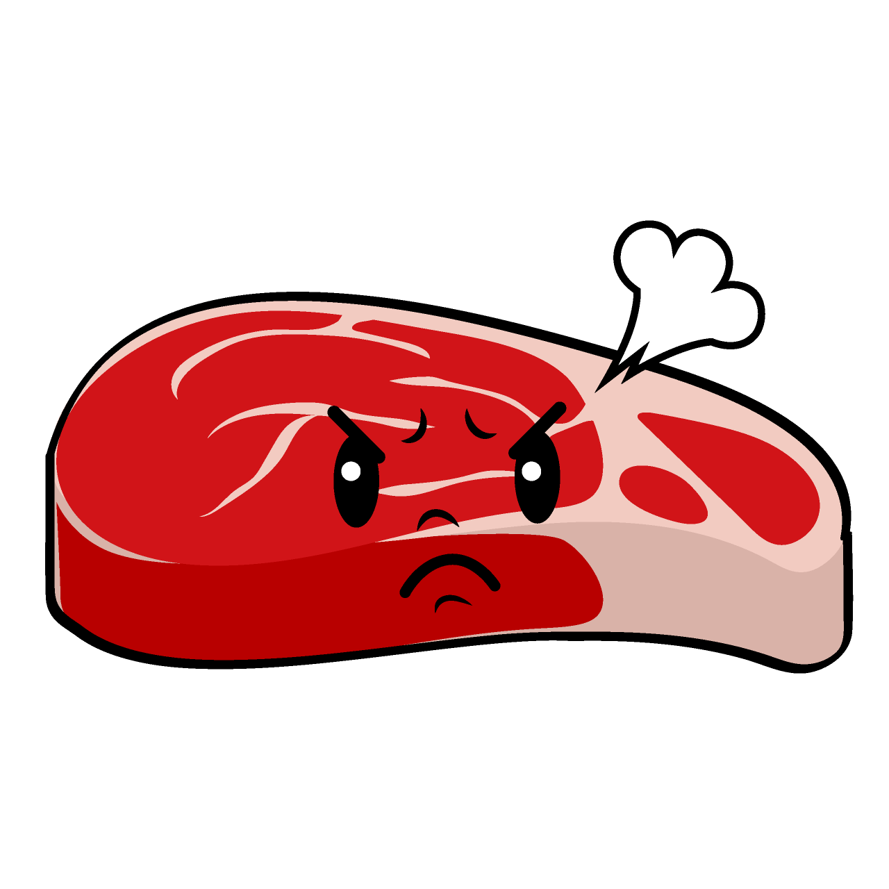 怒る牛肉