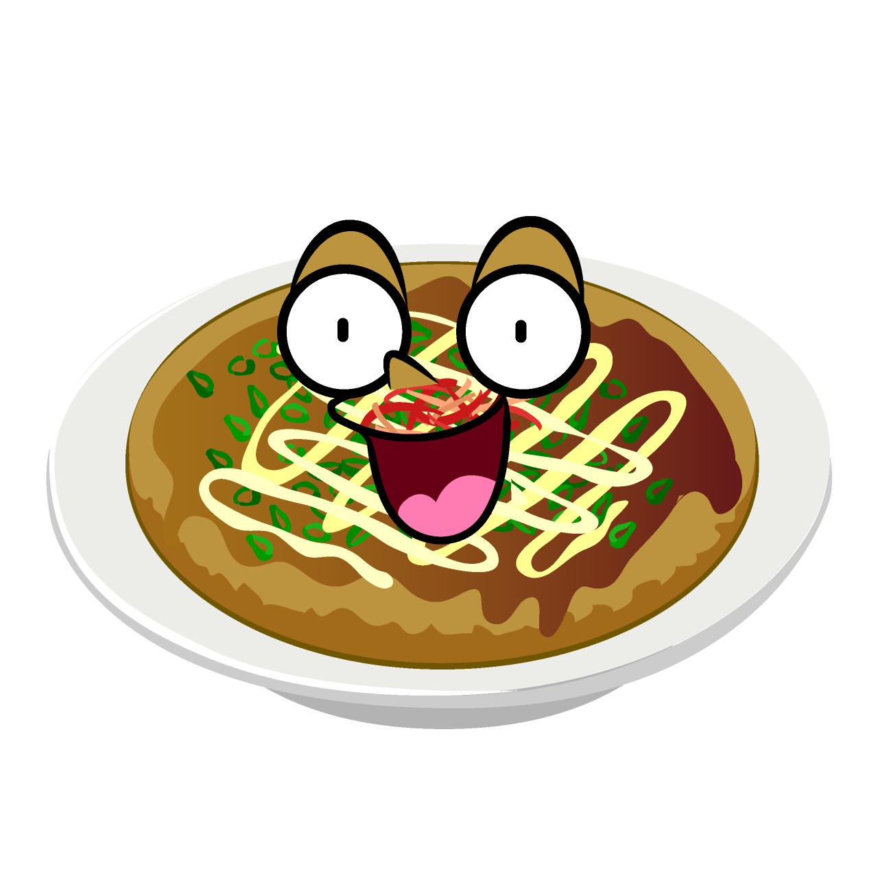 驚くお好み焼き