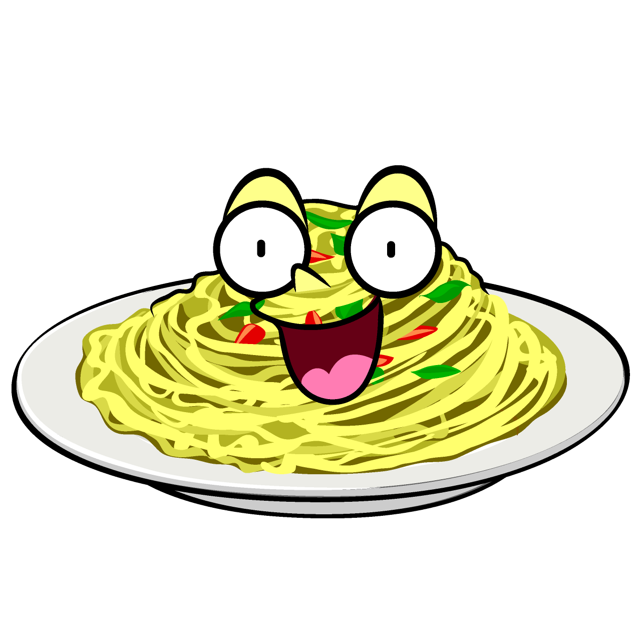 驚くパスタ