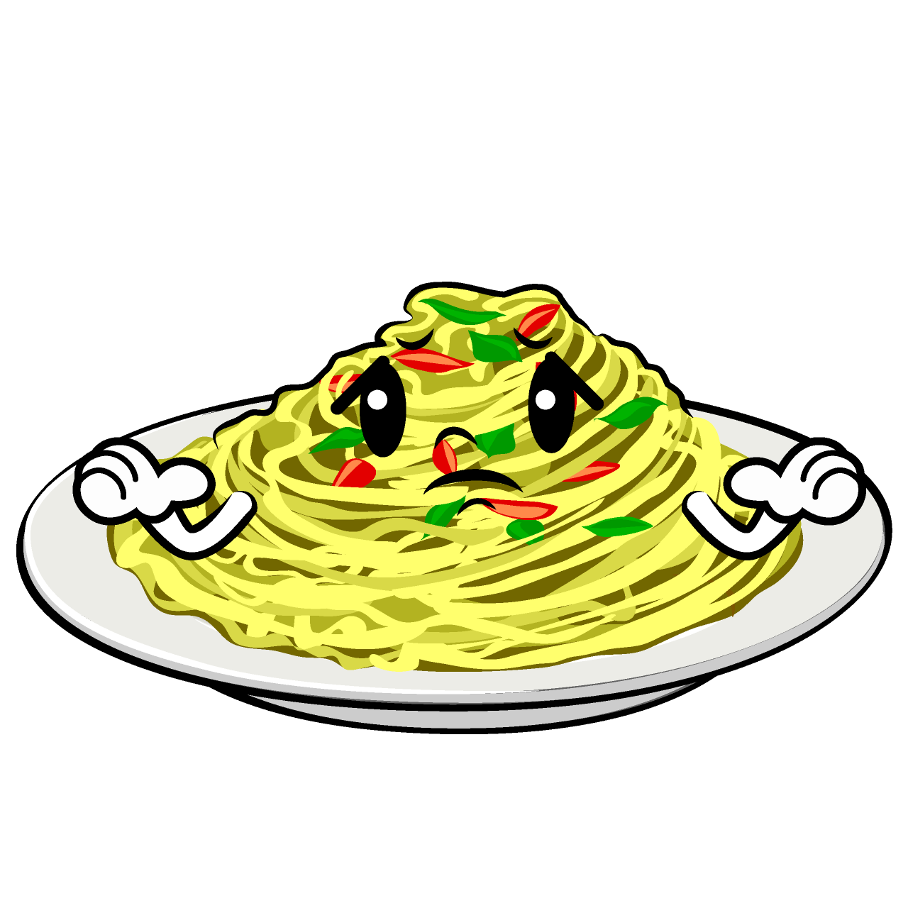 困るパスタ