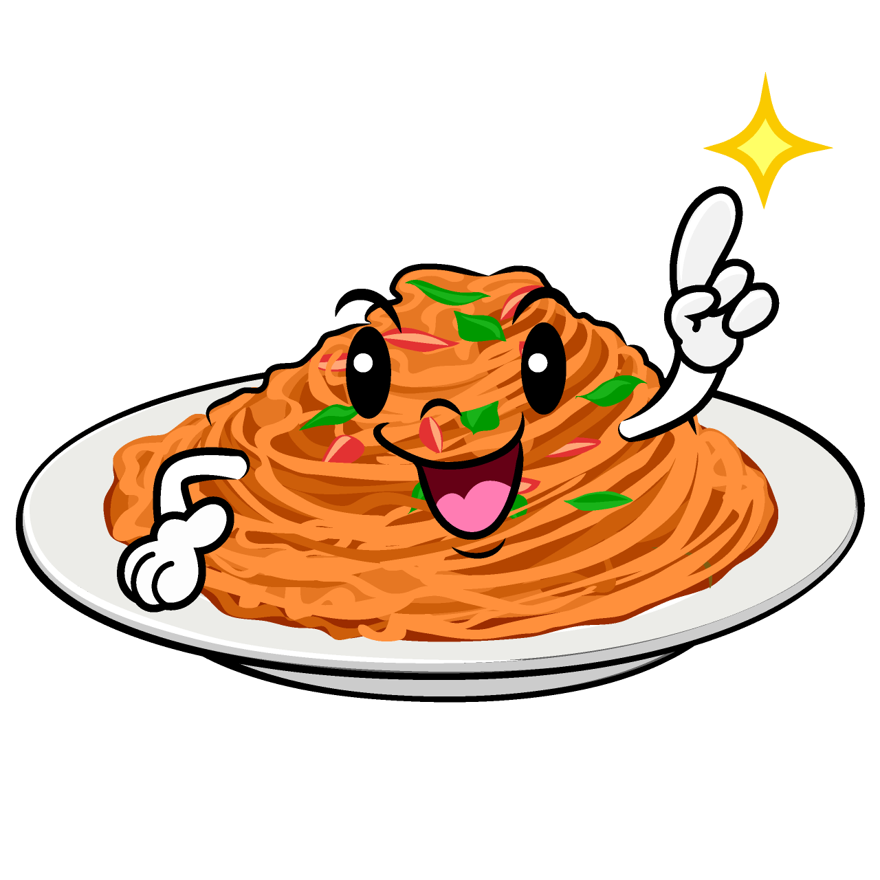 指差しするナポリタン