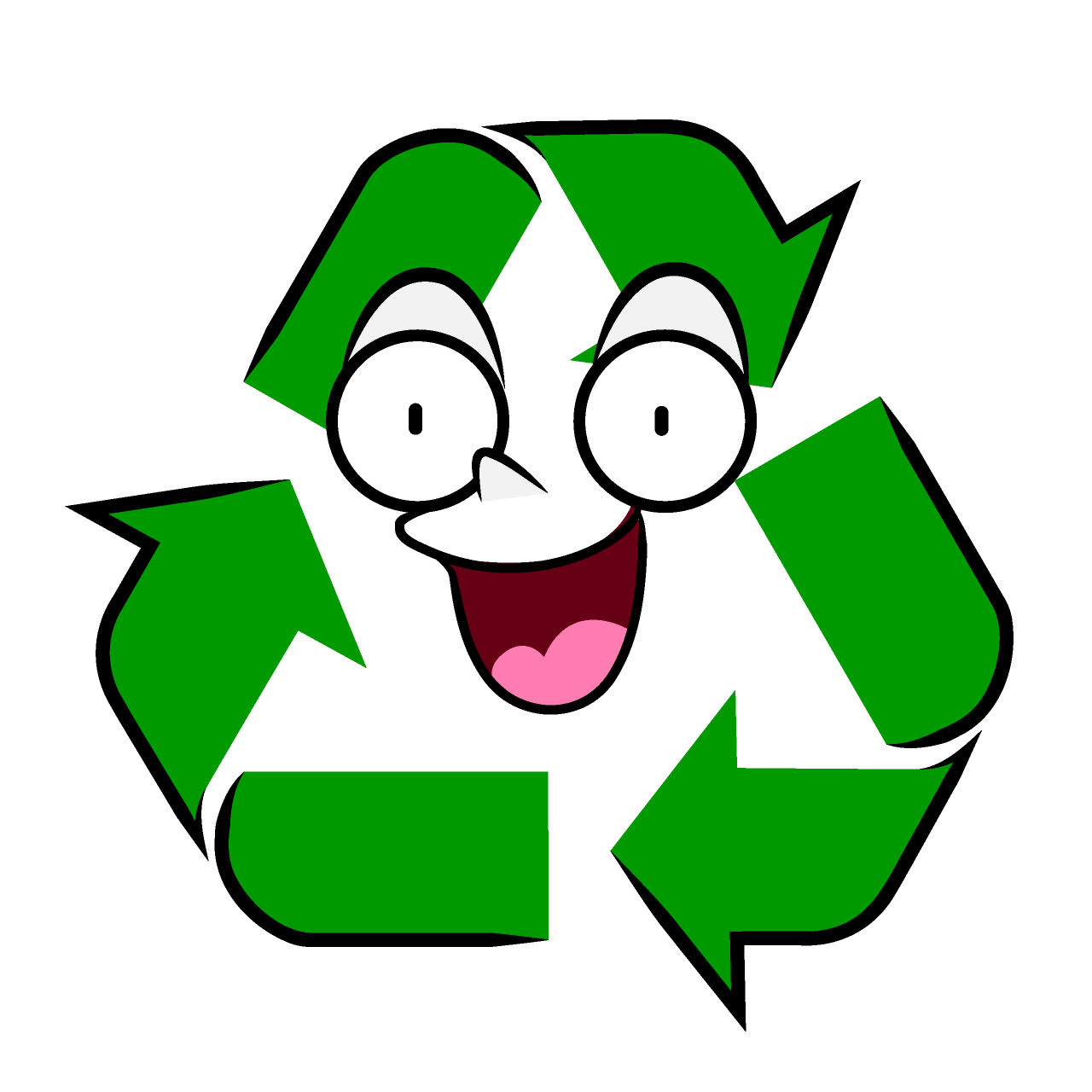 驚くリサイクルマーク
