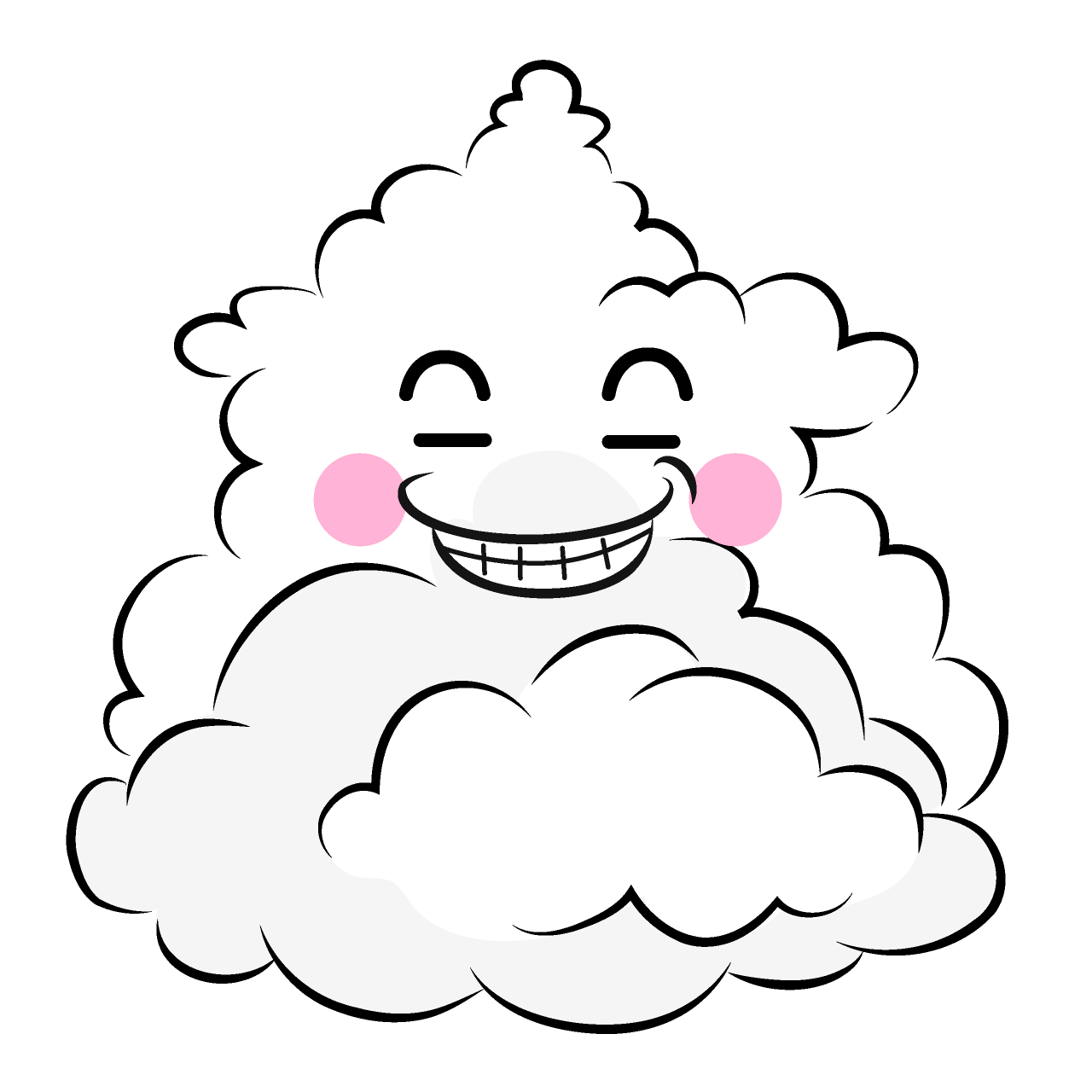 ニヤリとする入道雲