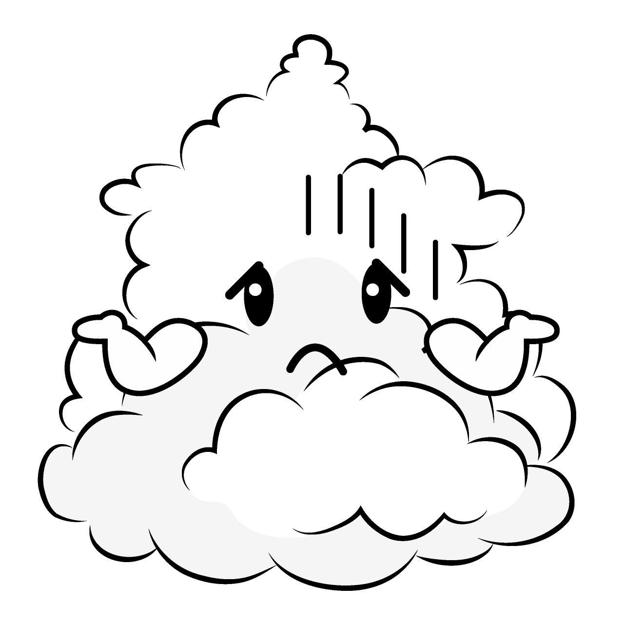 Troubled Cumulus Cloud