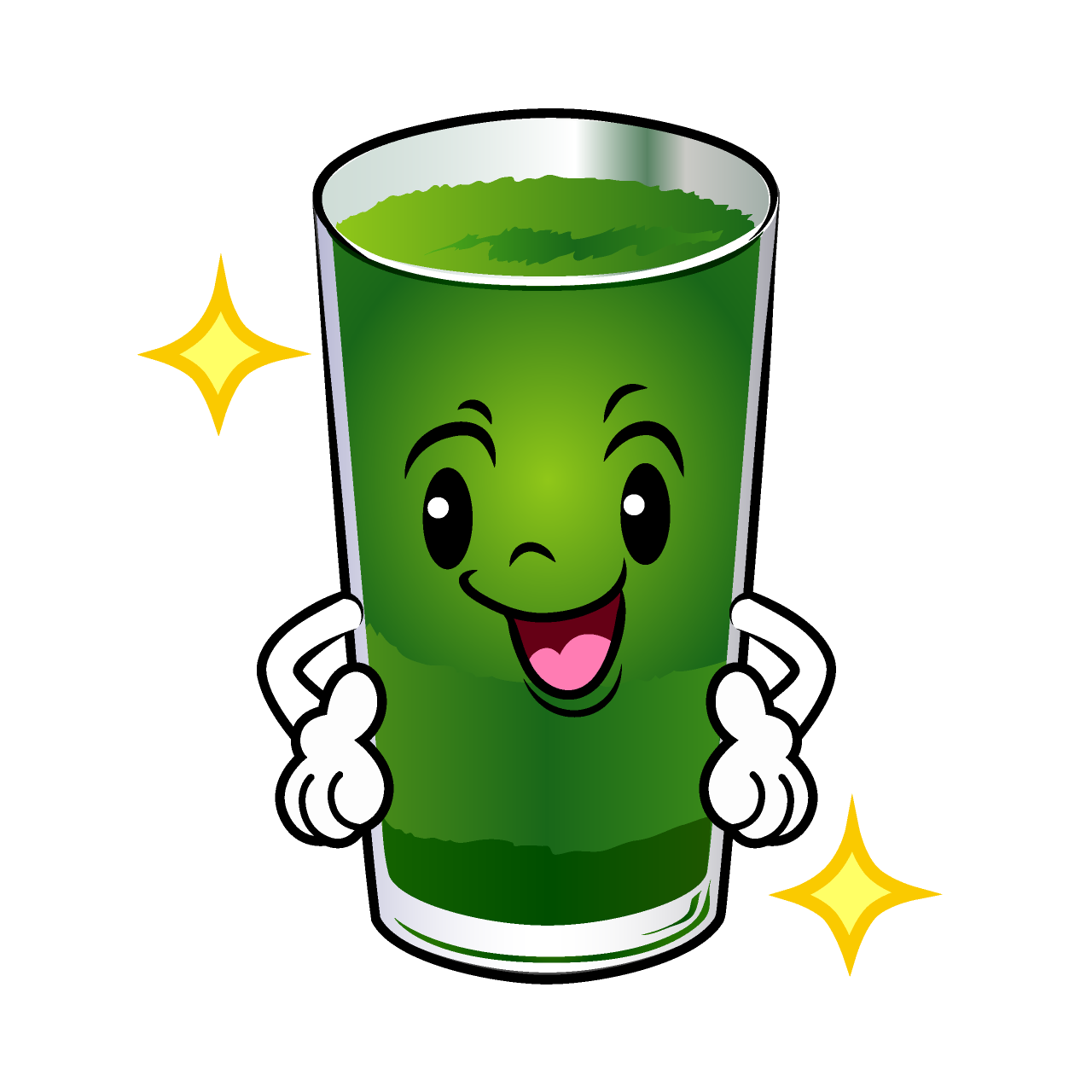 Posing Green Juice
