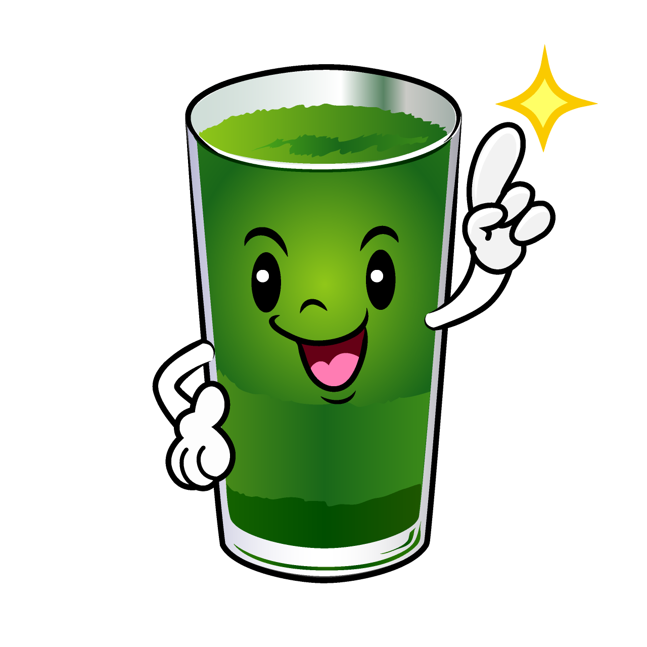 Pointing Green Juice
