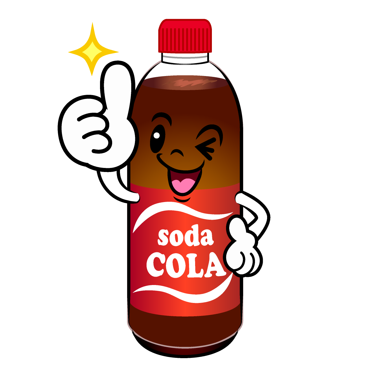 Thumbs-up Cola