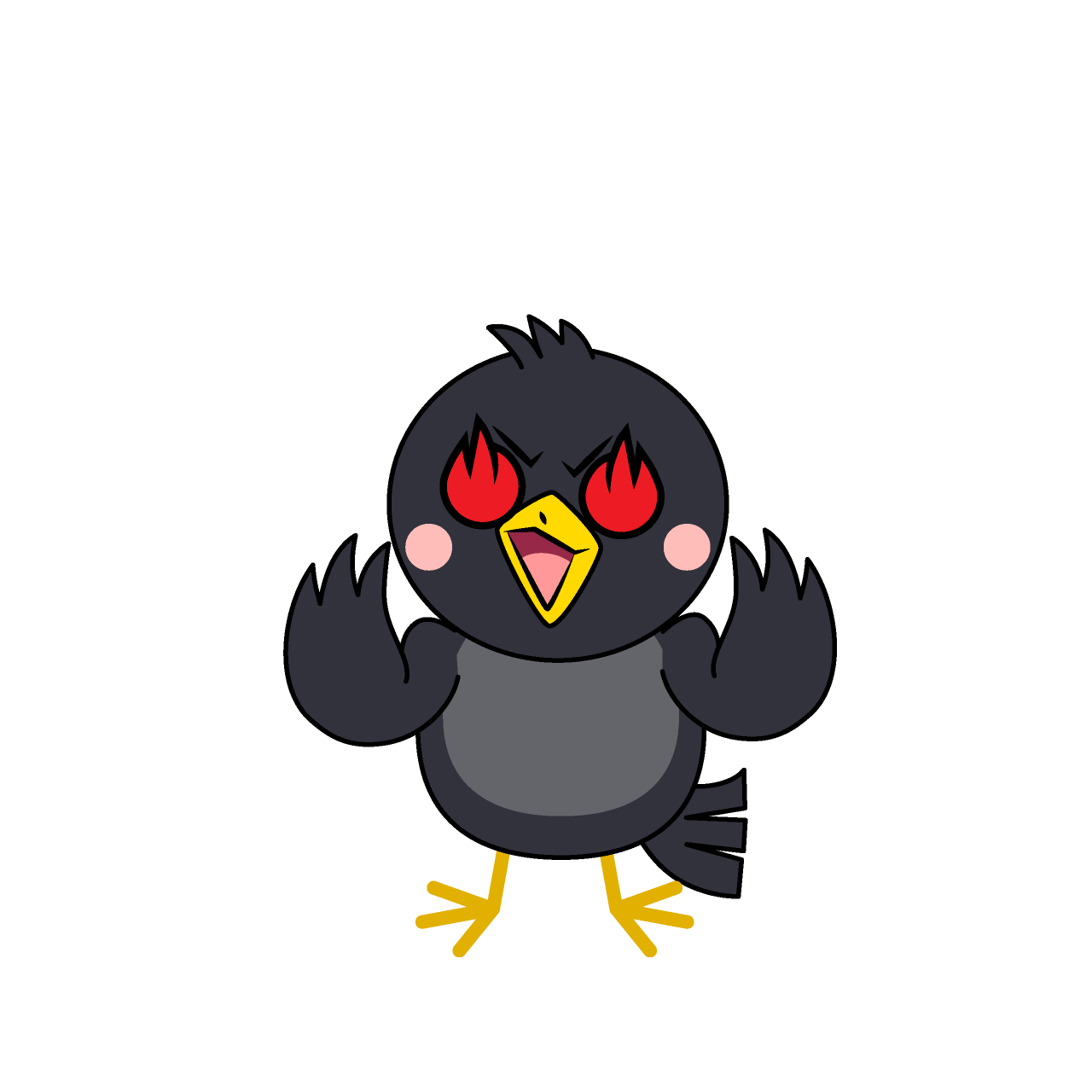 熱意のカラス
