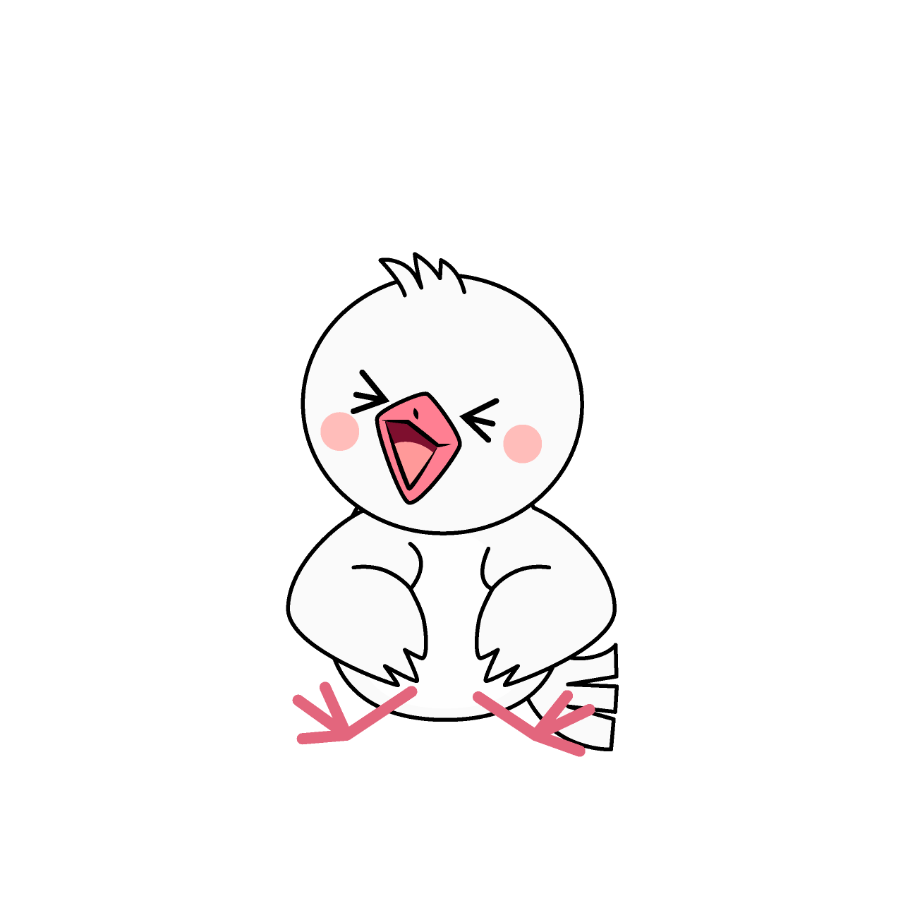 笑う鳩