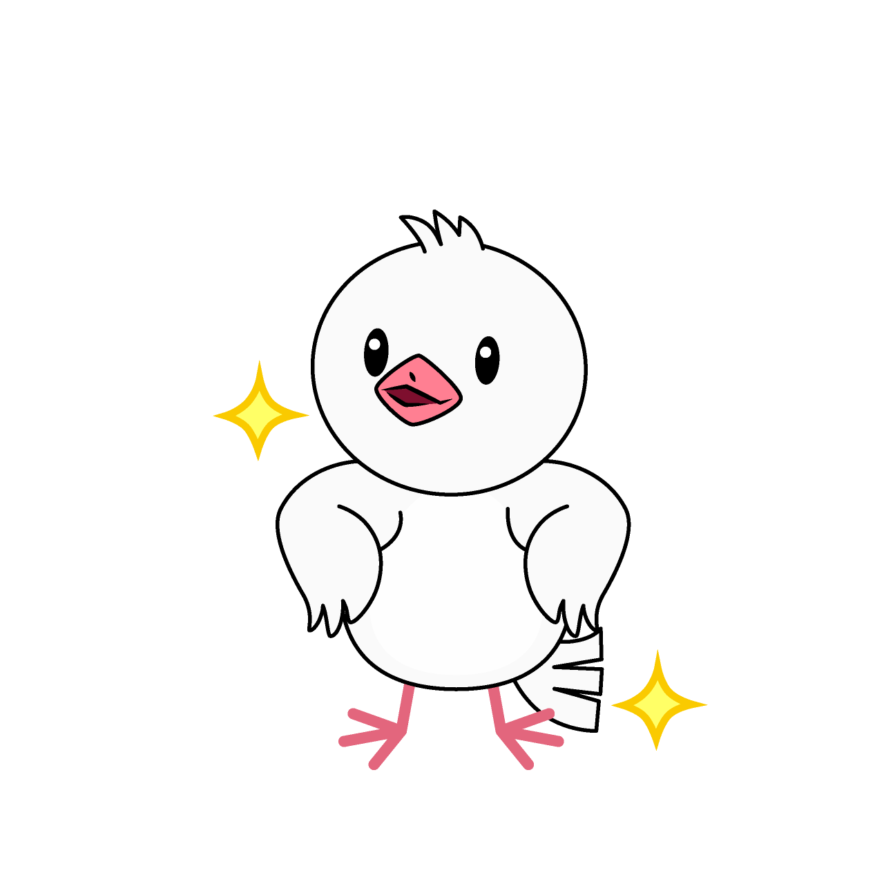 ポーズする鳩