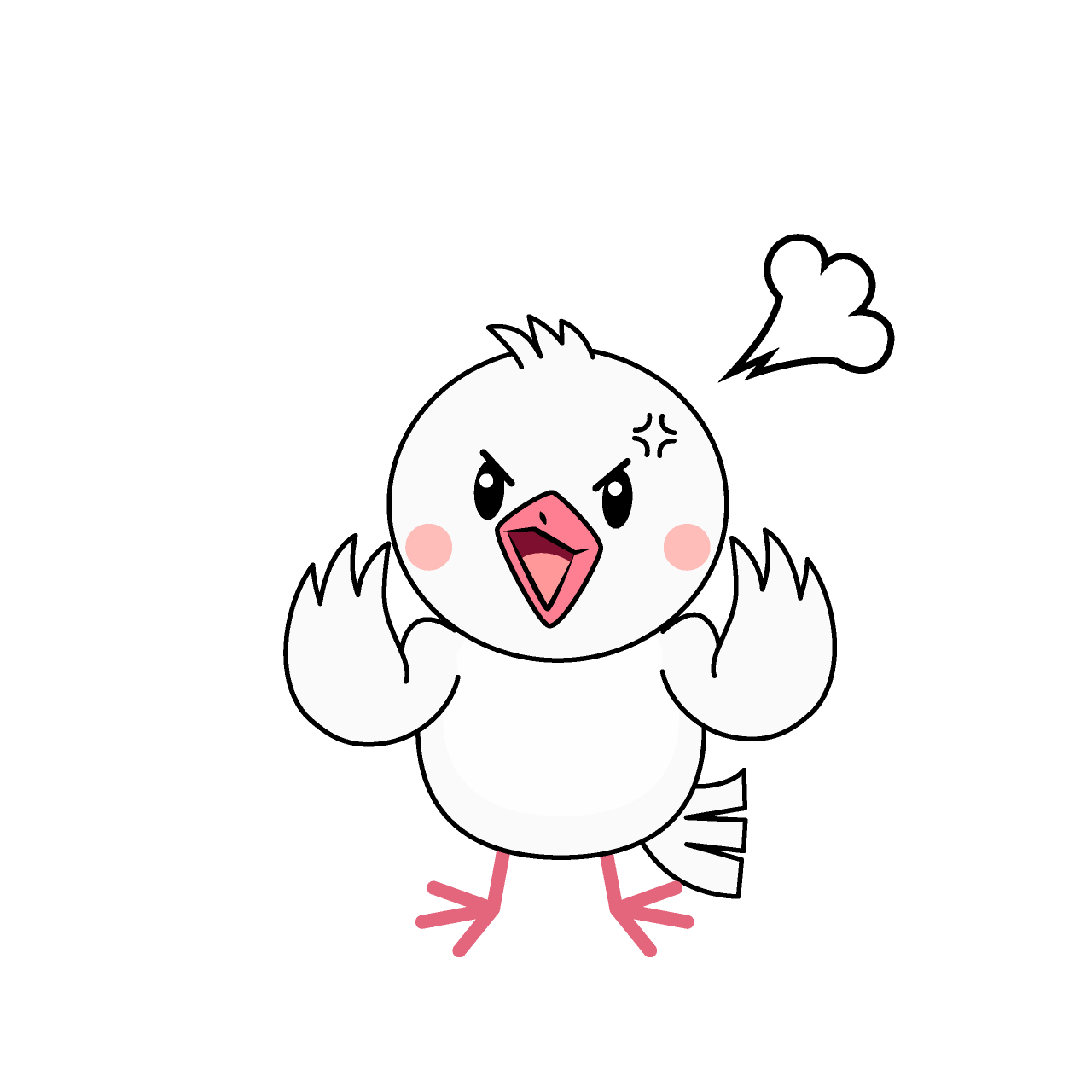 怒る鳩