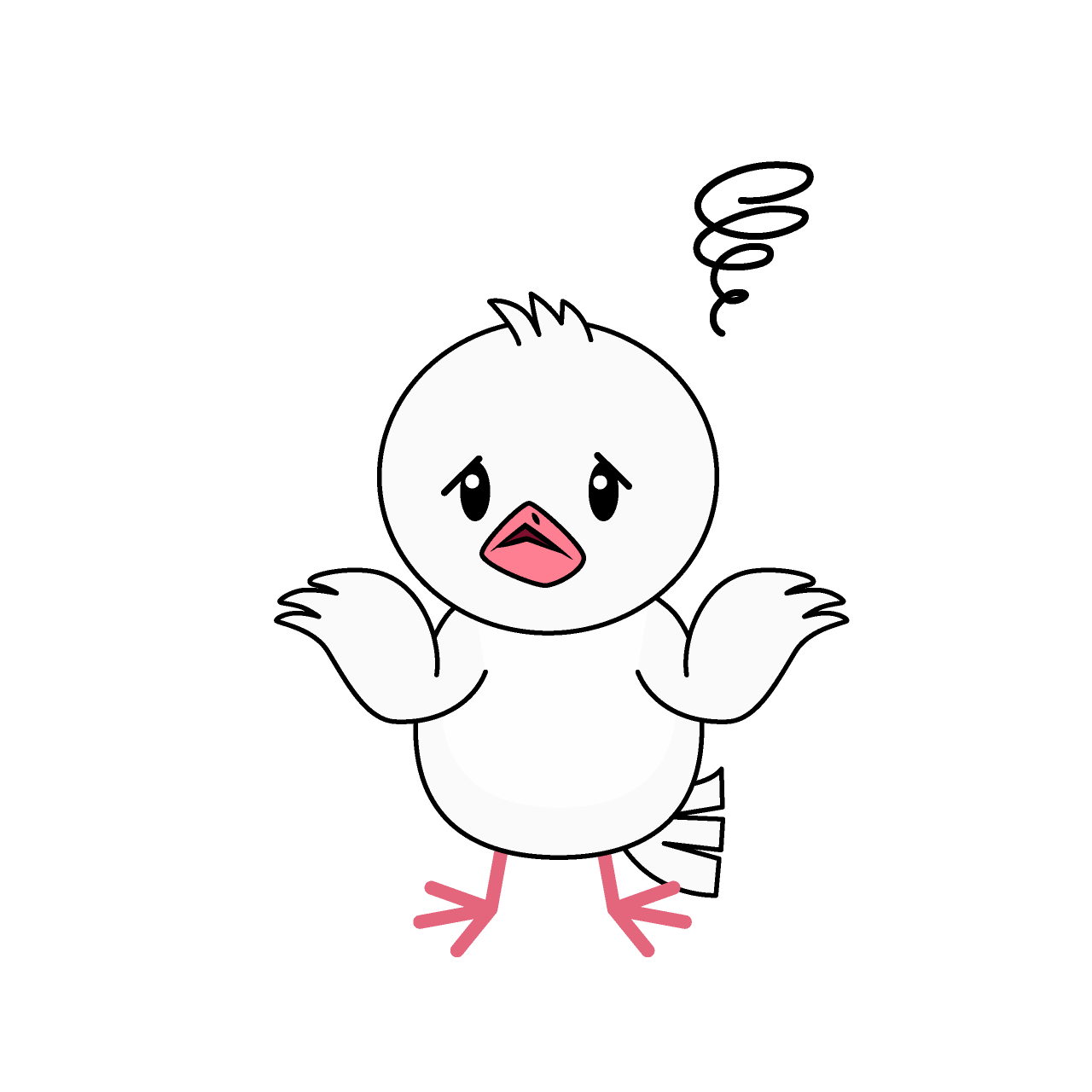 困る鳩