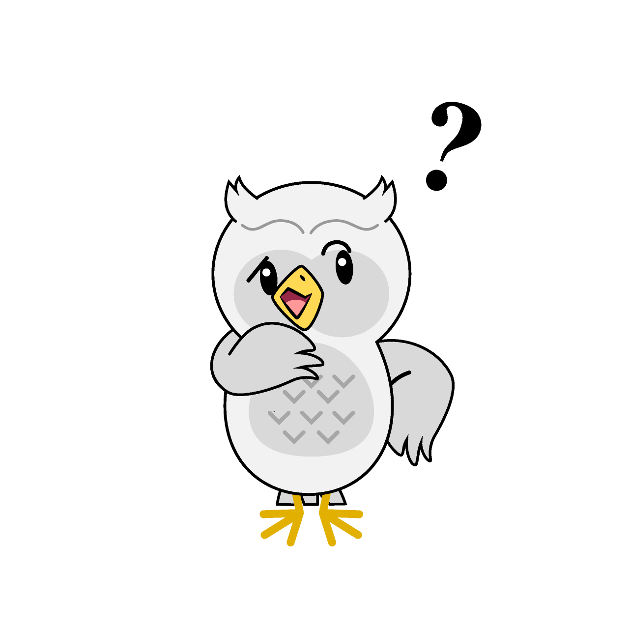 考える白フクロウ