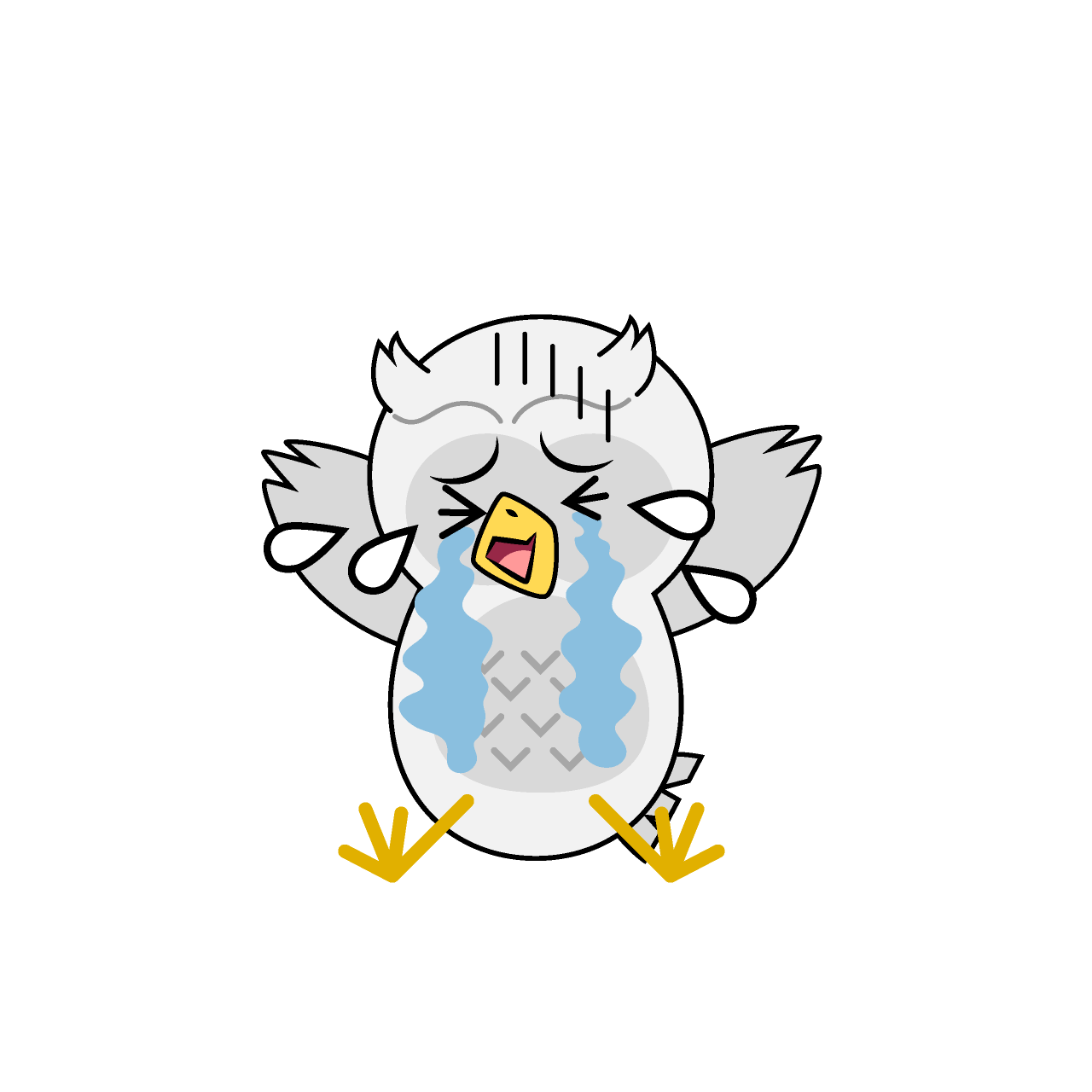 泣く白フクロウ
