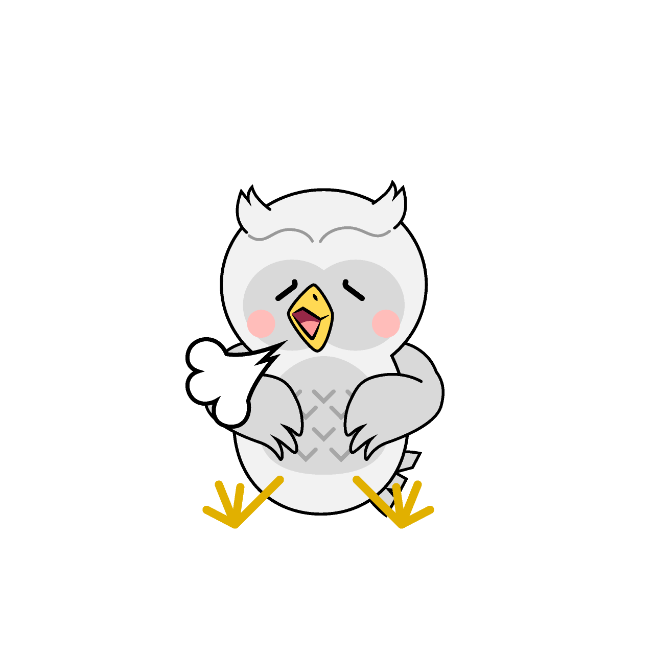 ほっとする白フクロウ