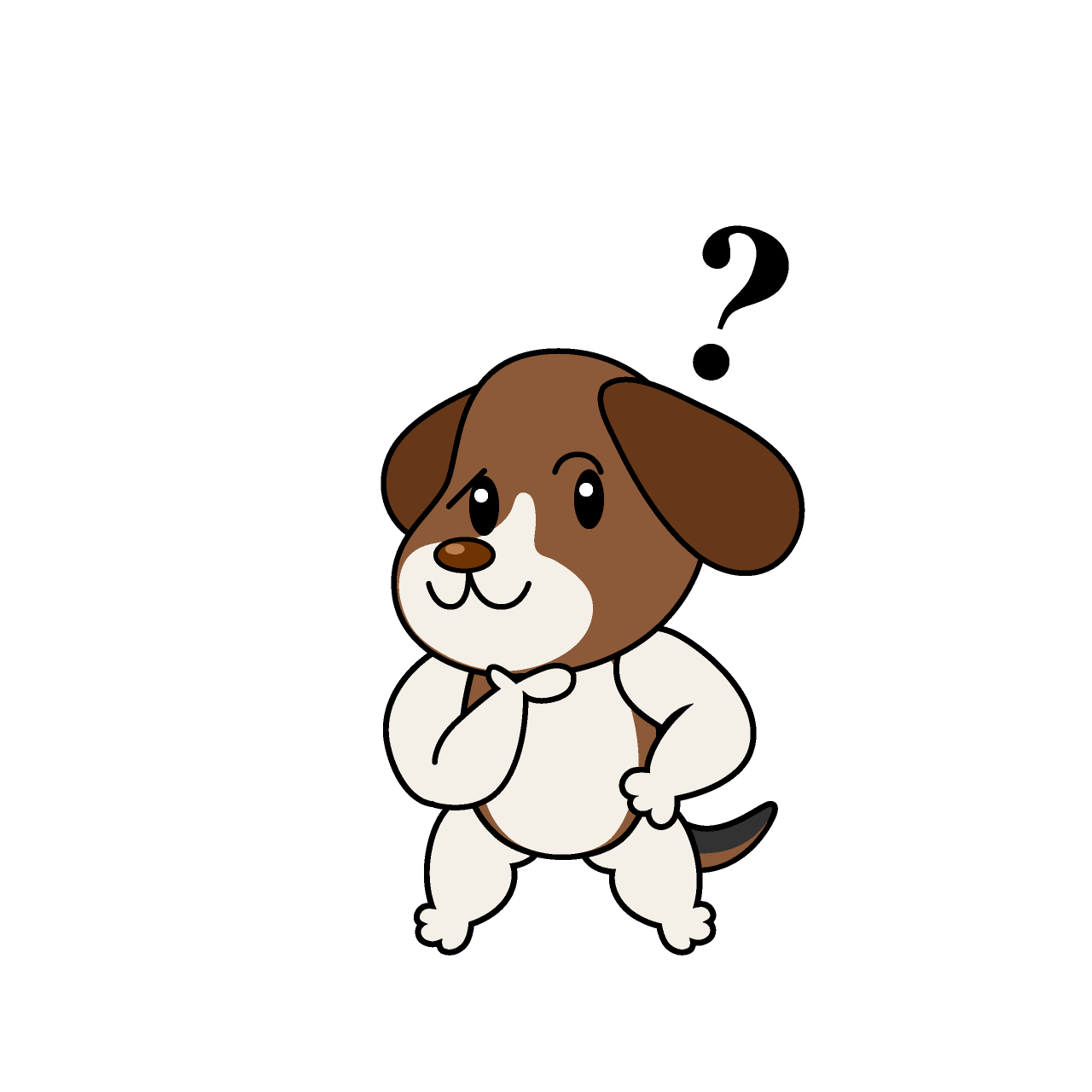考えるビーグル