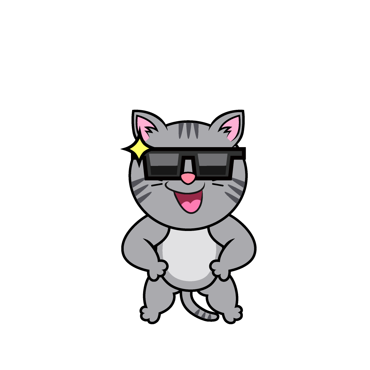 サングラスのサバトラ