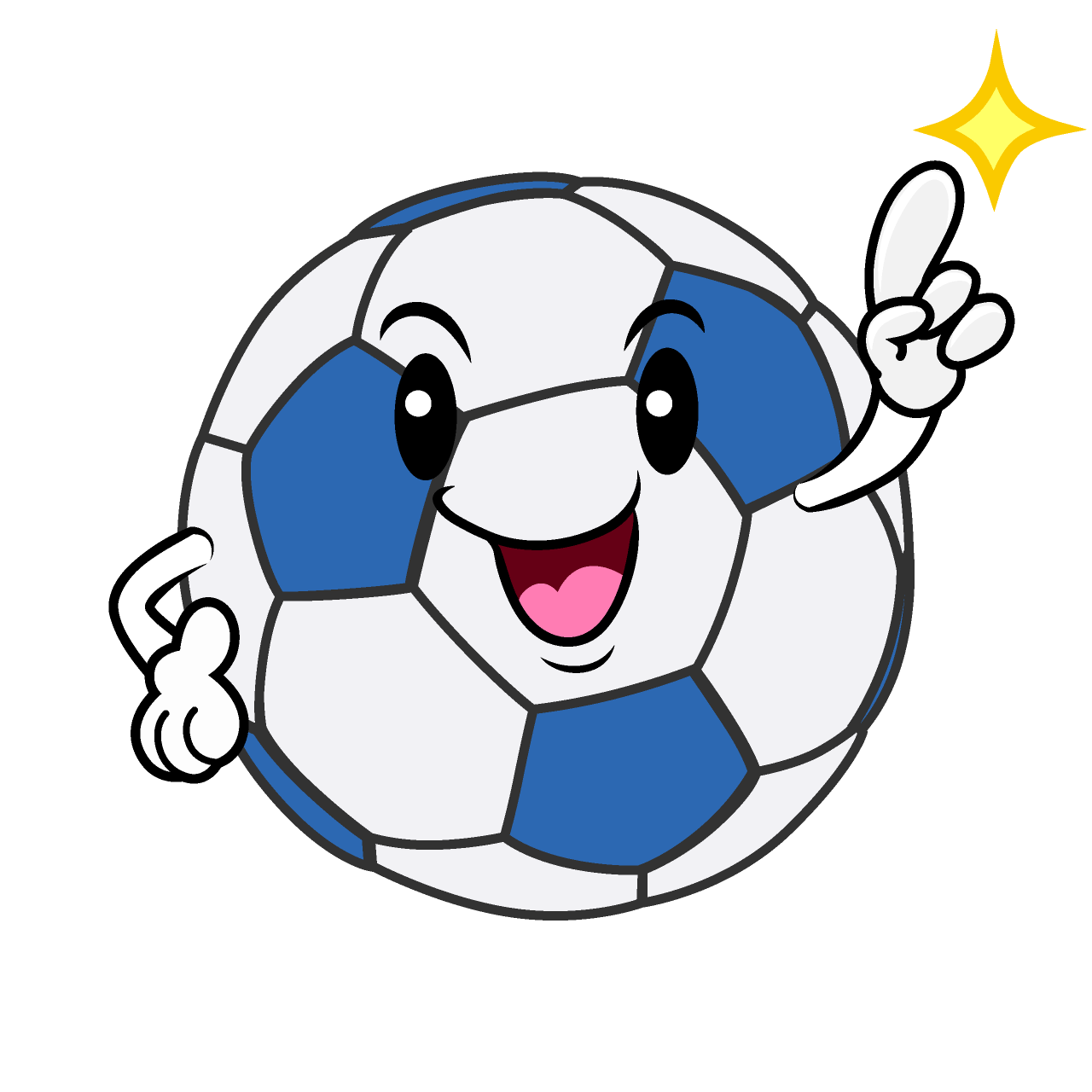 Pointing Soccer Ball
