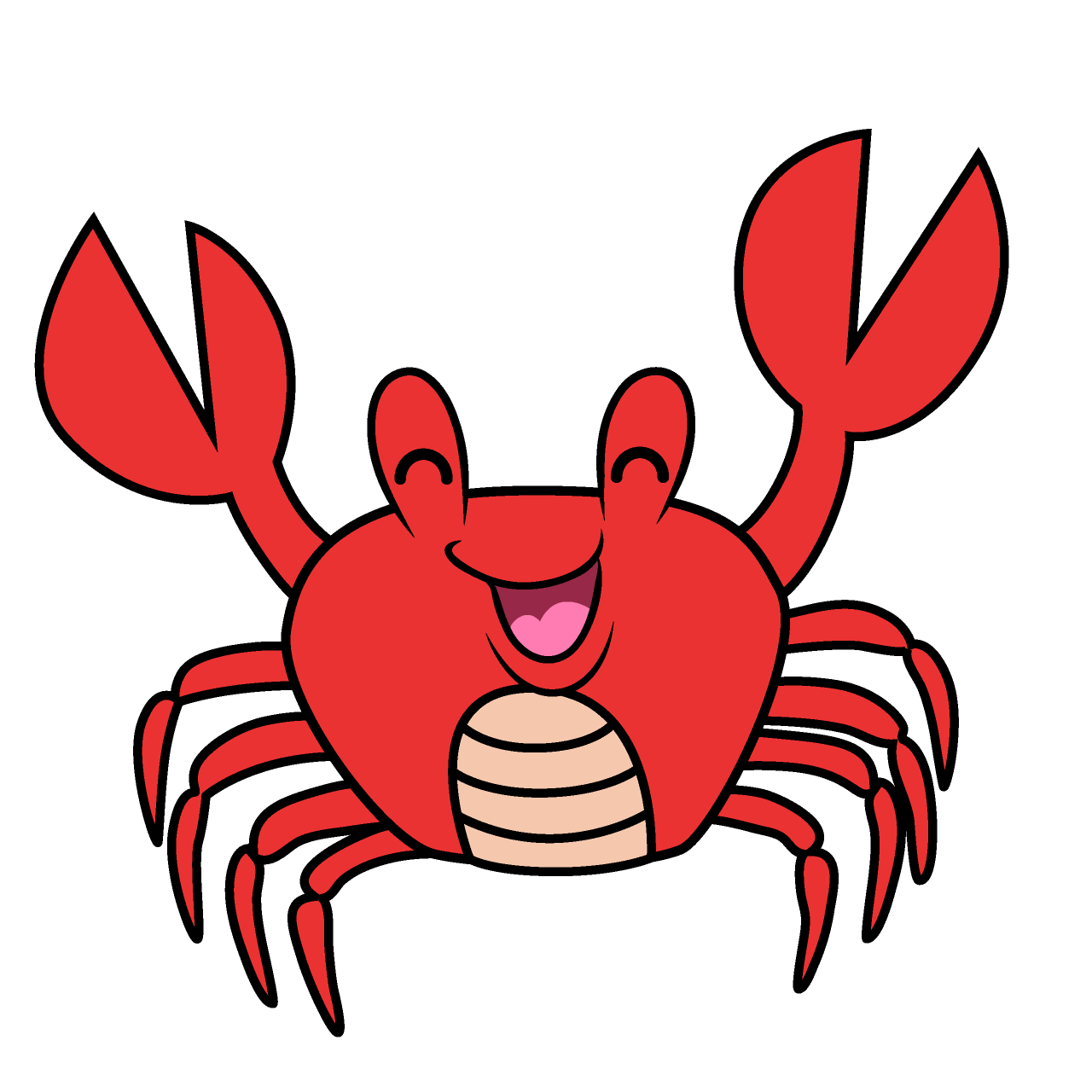 笑顔のカニ