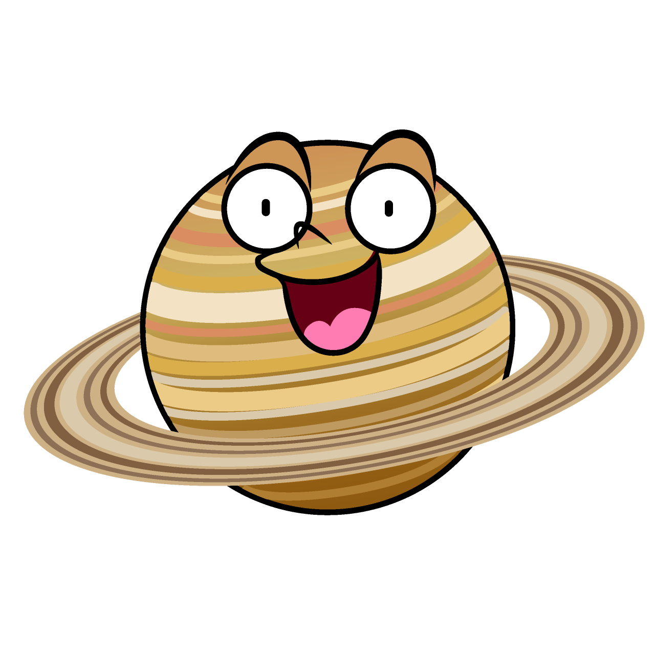 驚く土星