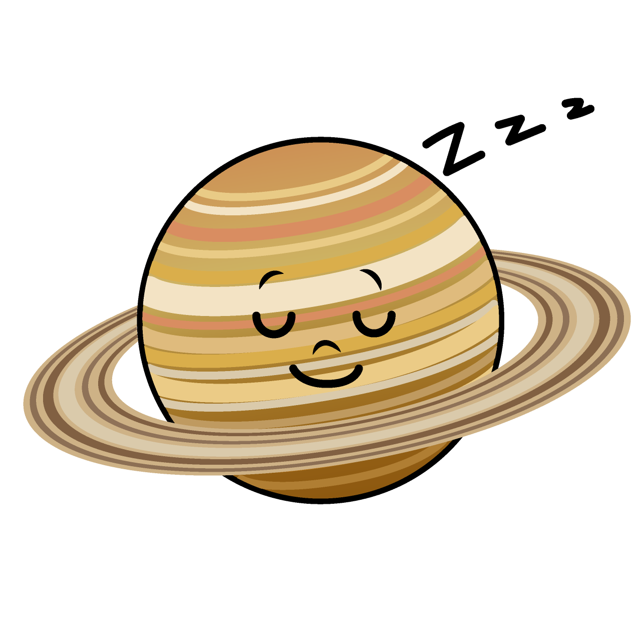 寝る土星
