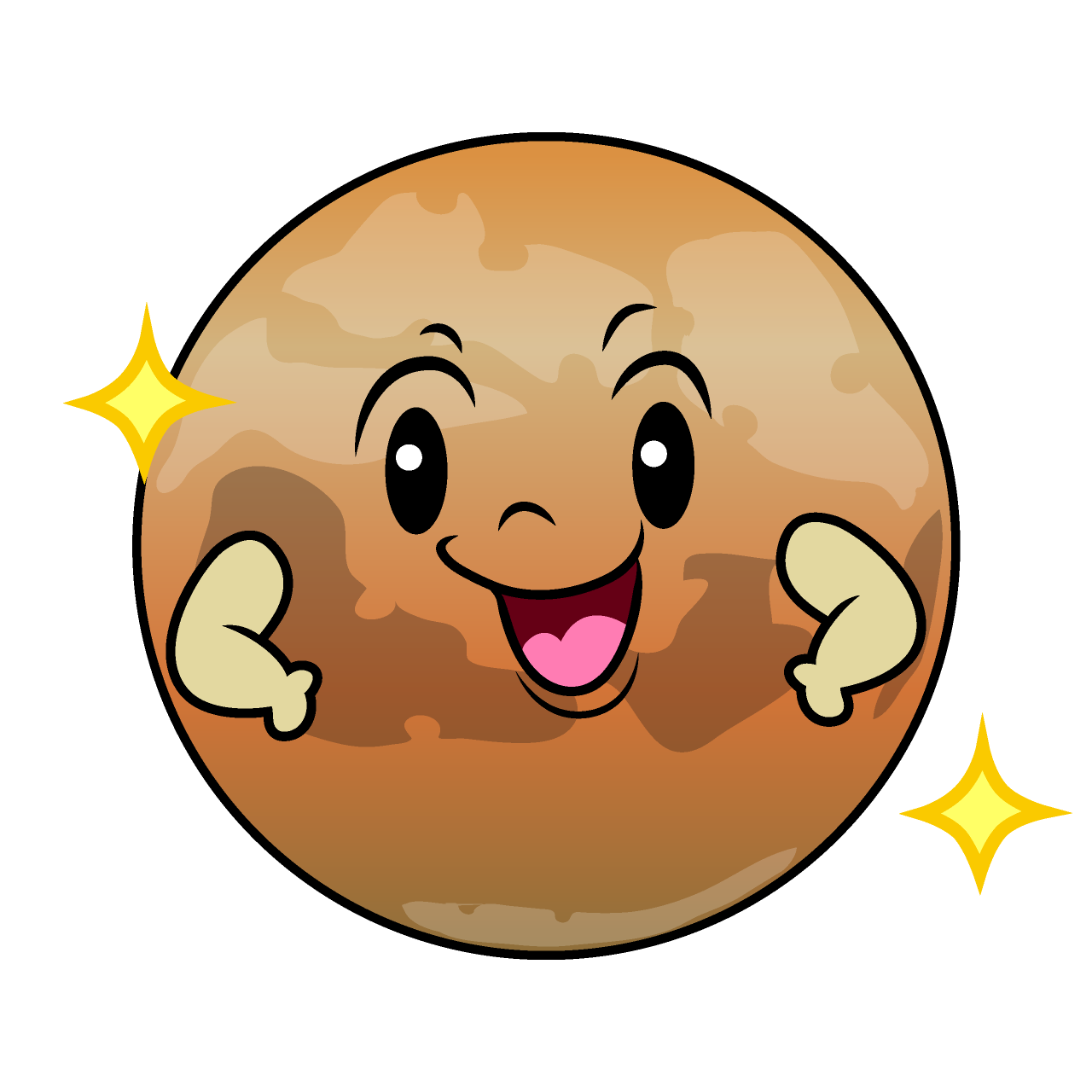 ポーズする火星