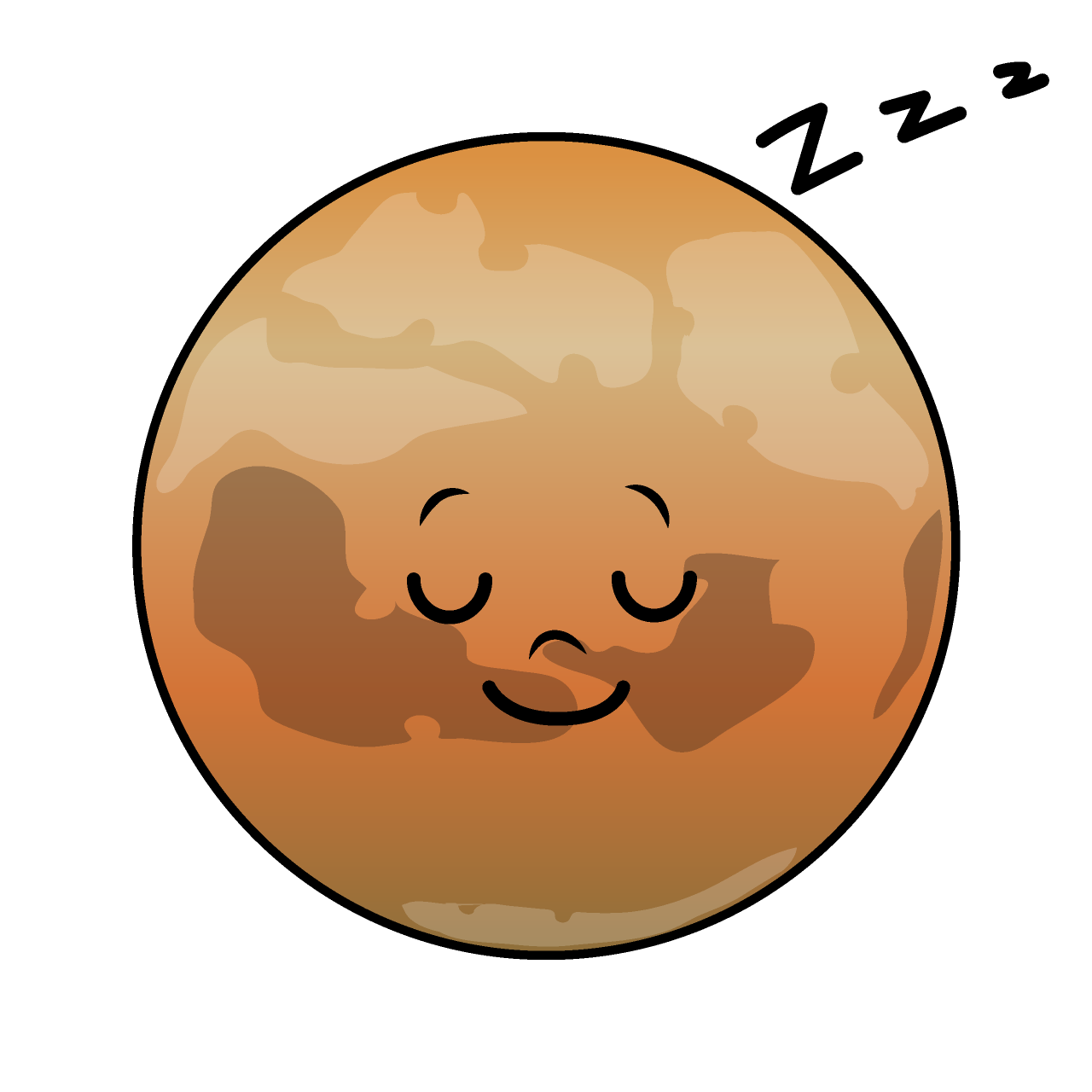 寝る火星