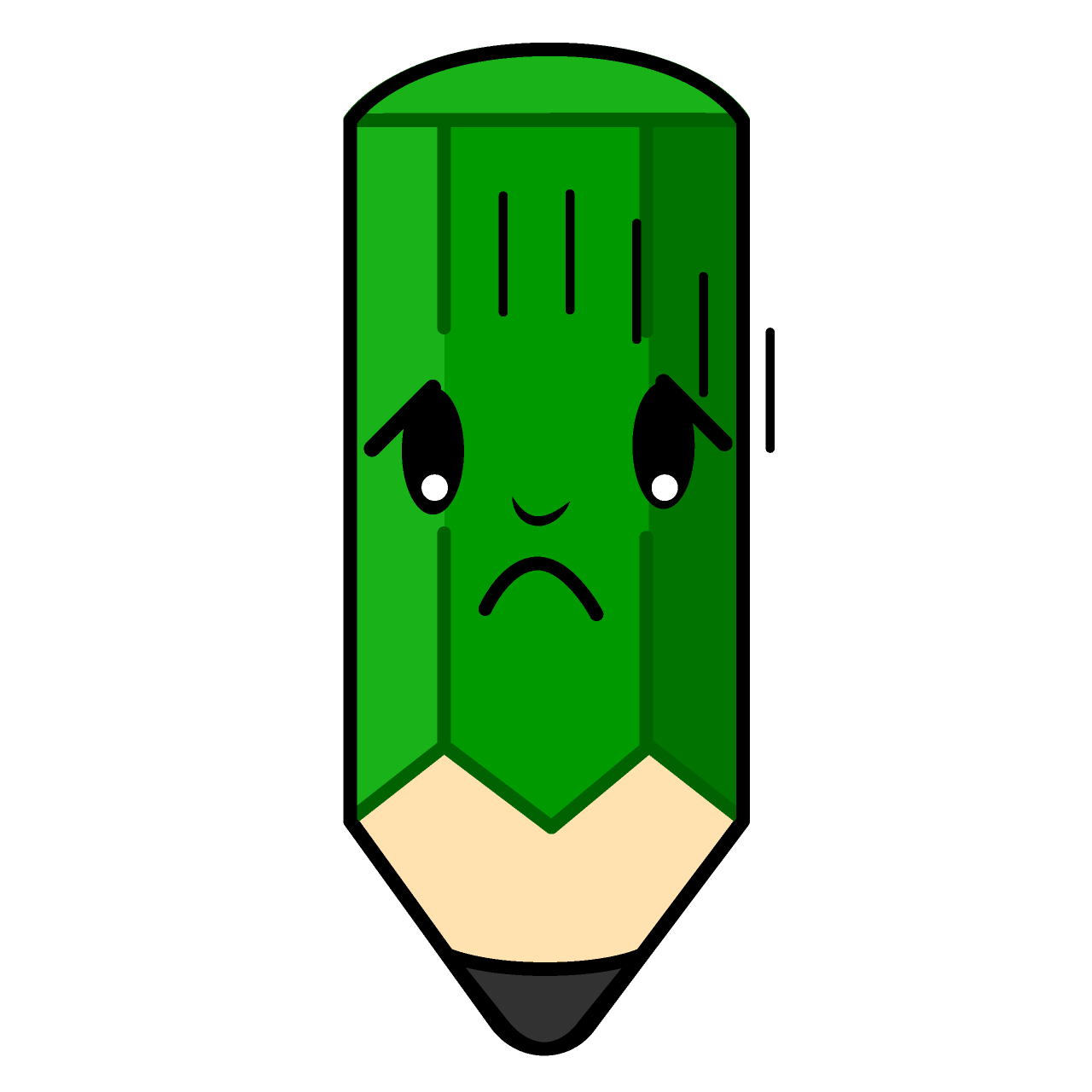 悩む鉛筆