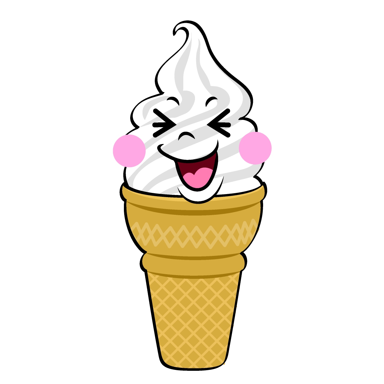 Laughing Soft Serve Ice Cream