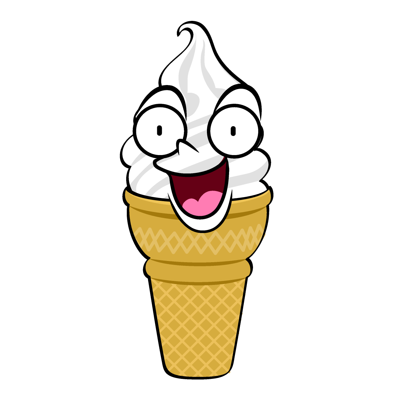 Surprised Soft Serve Ice Cream