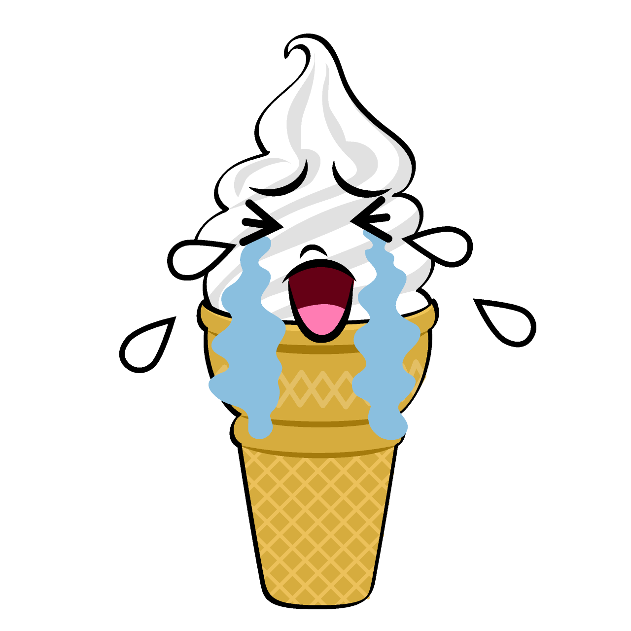 Crying Soft Serve Ice Cream