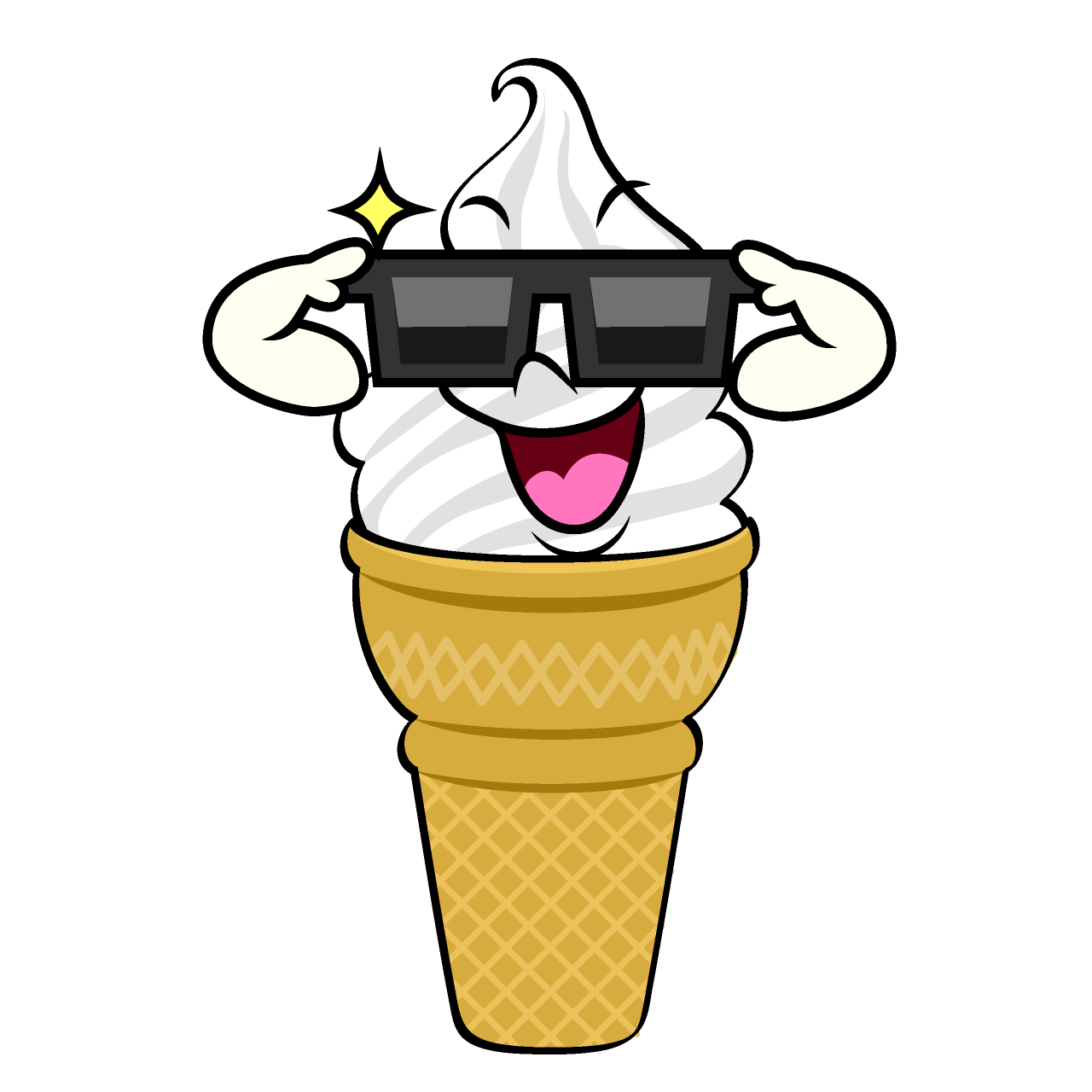 Sunglasses Soft Serve Ice Cream