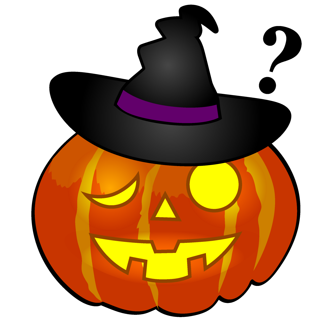 Thinking Pumpkin Witch
