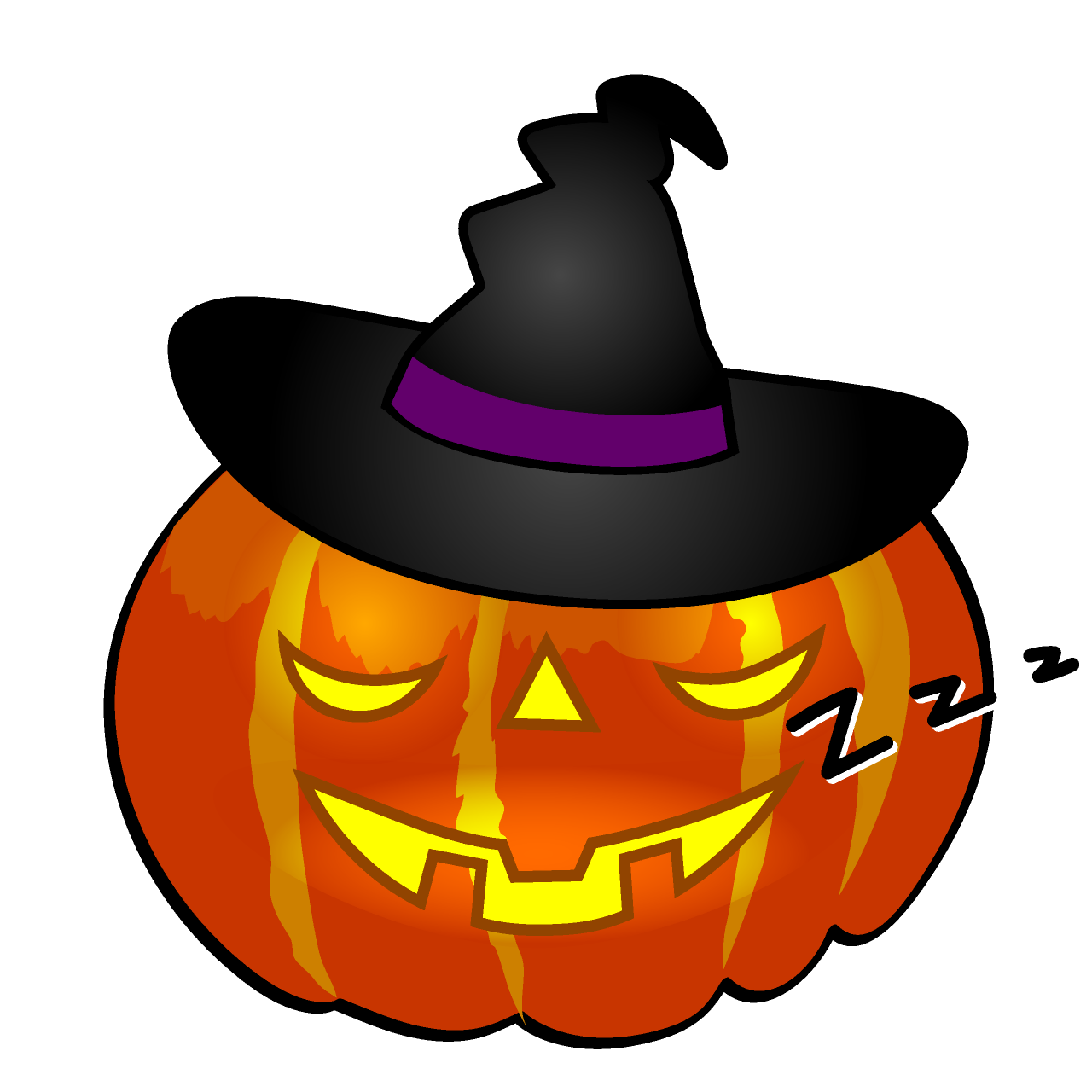 Sleeping Pumpkin Witch