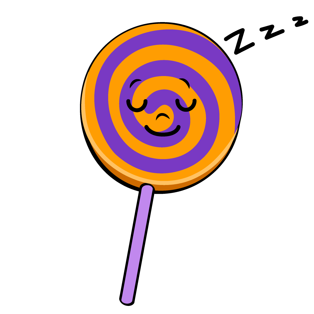 寝るハロウィンキャンディ