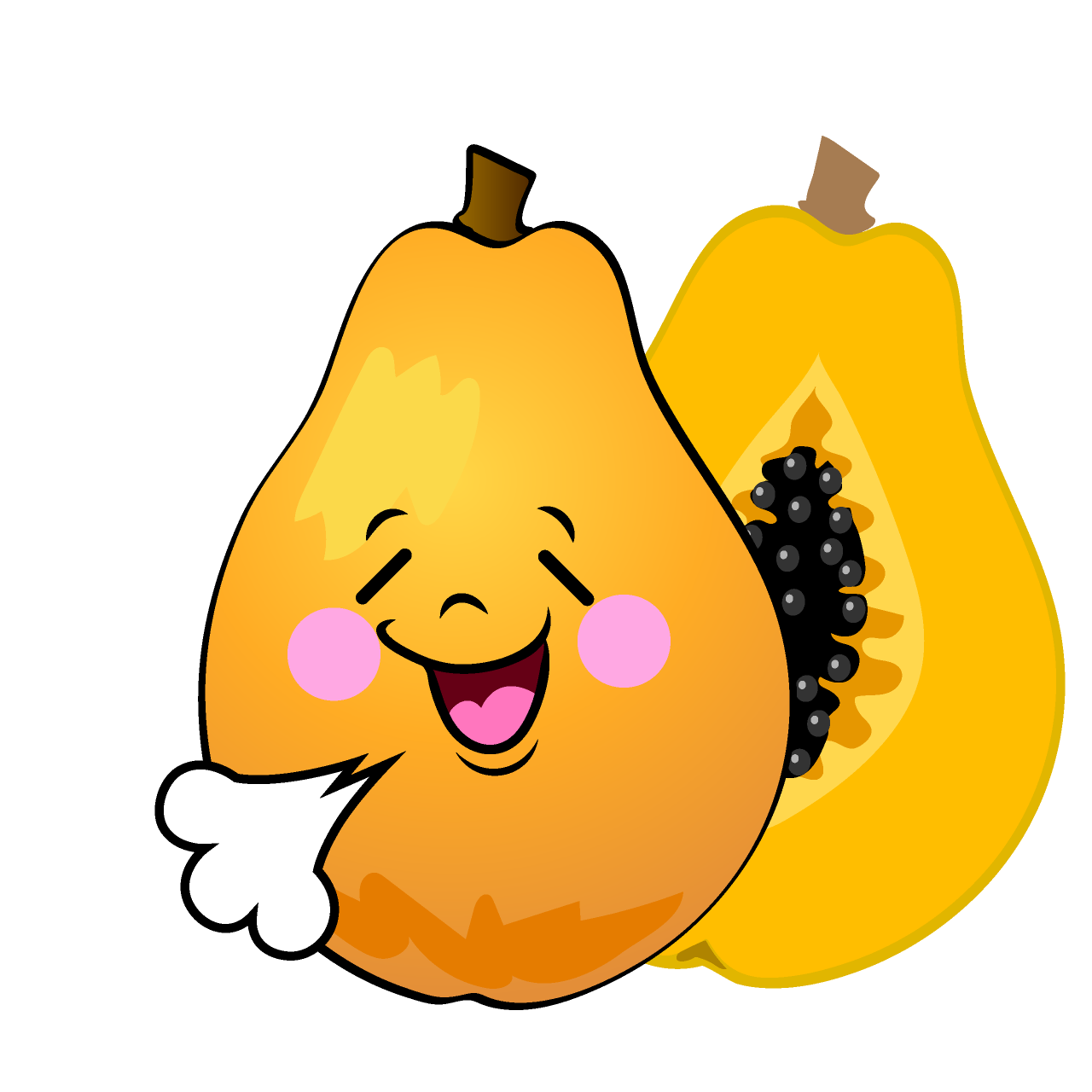 Relieved Papaya