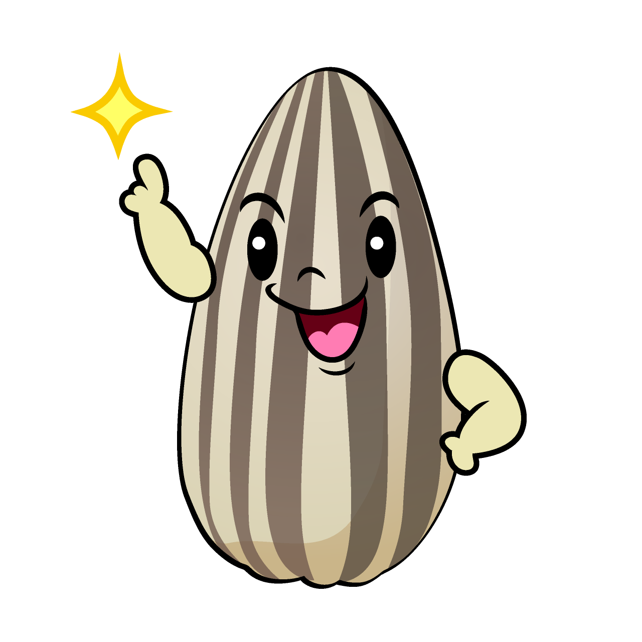 Pointing Sunflower Seed