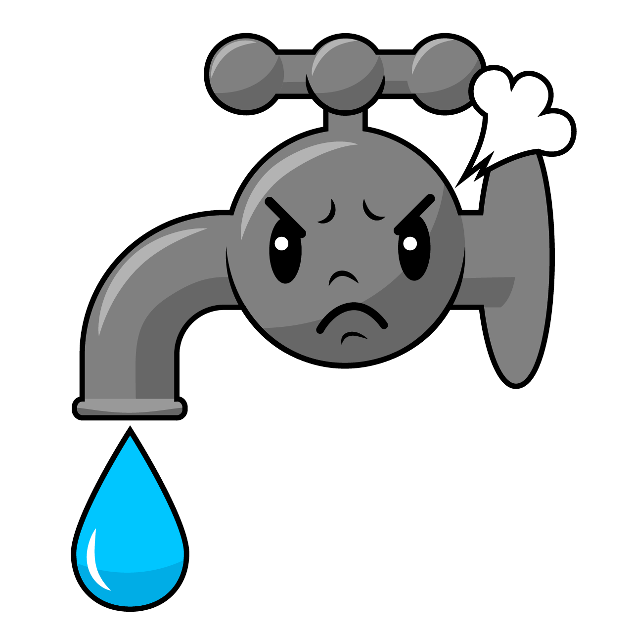 Angry Water Faucet