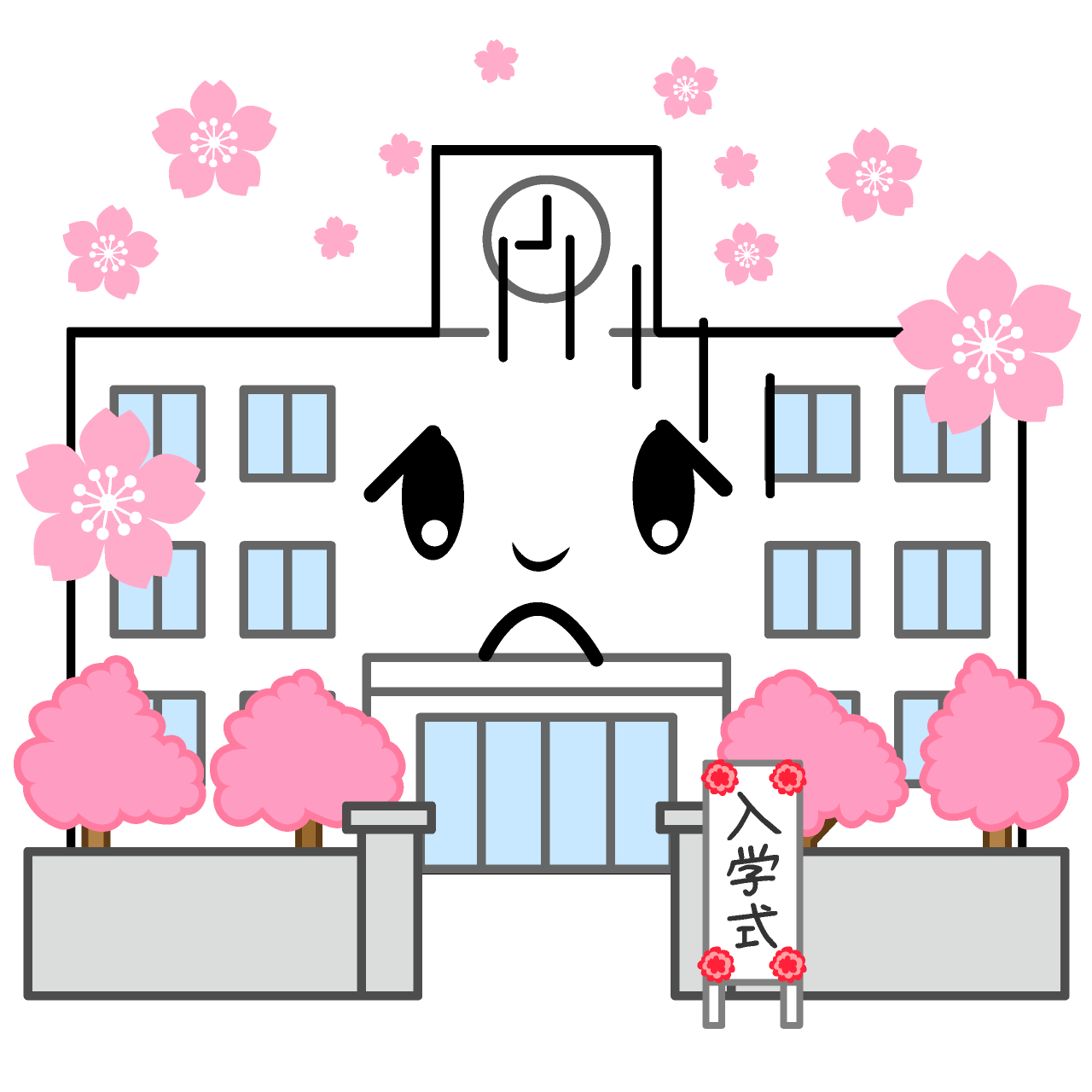 お辞儀する入学式