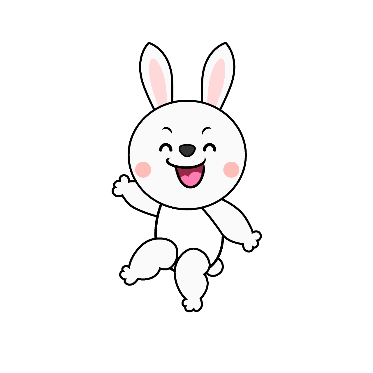 笑顔のウサギ