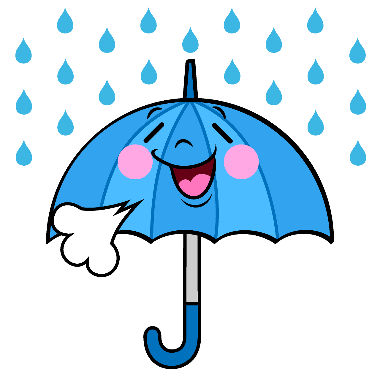 ほっとする雨傘
