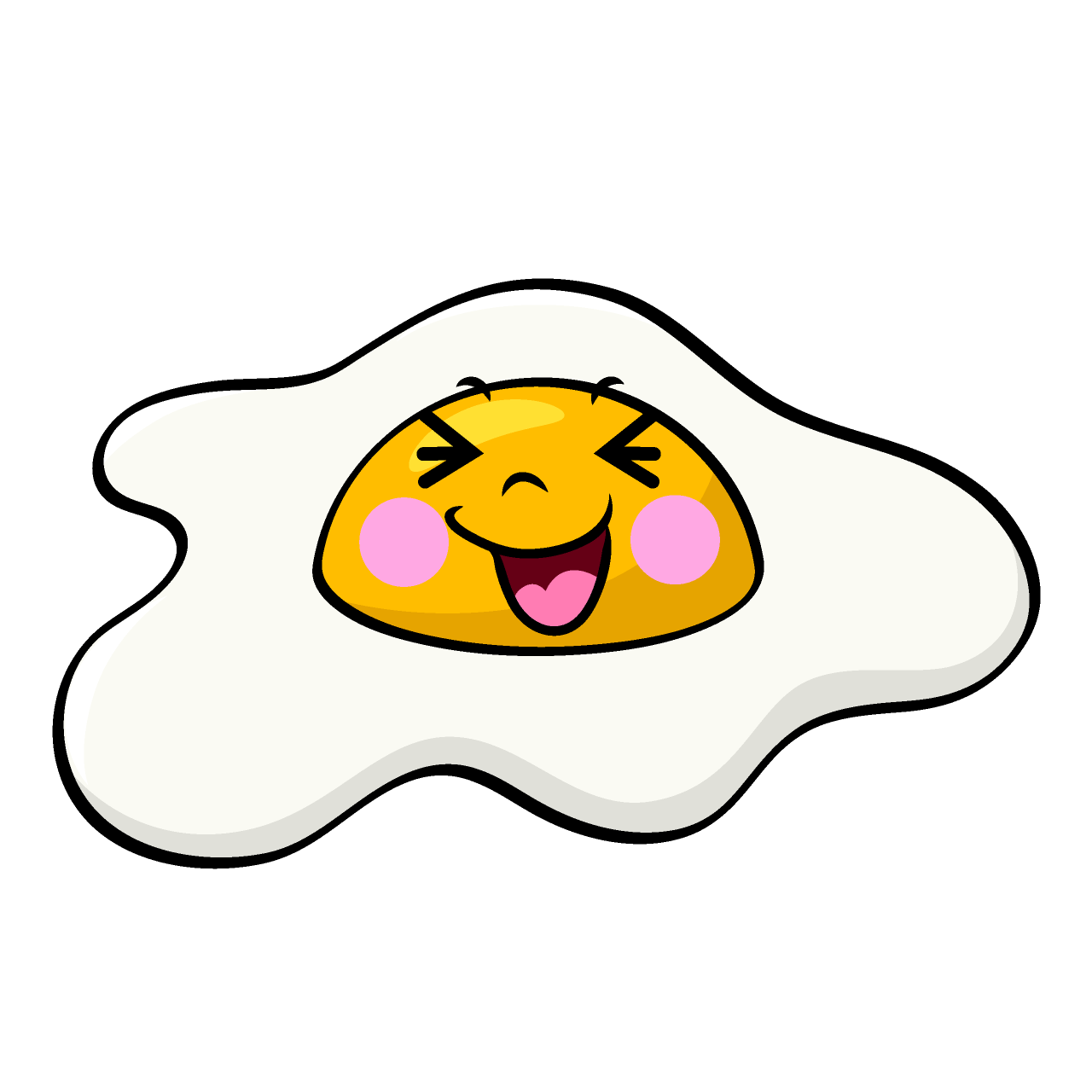 笑う目玉焼き