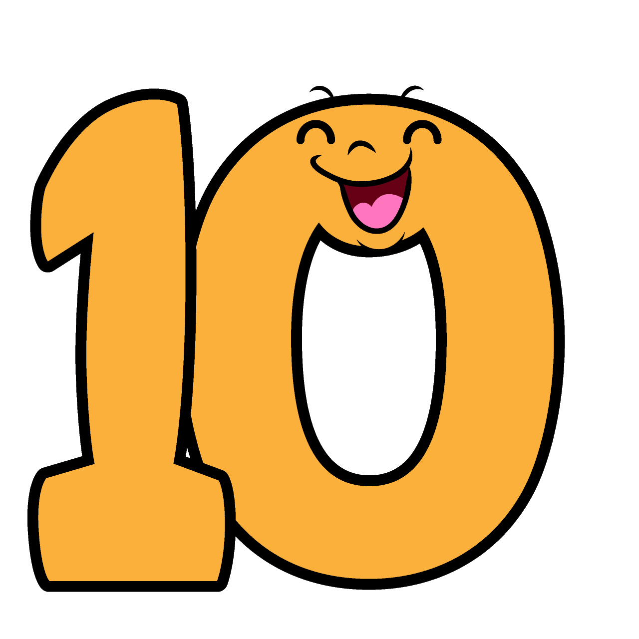 笑顔の10数字