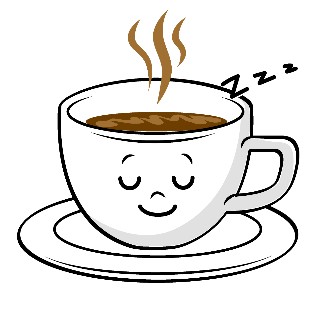 寝るコーヒー