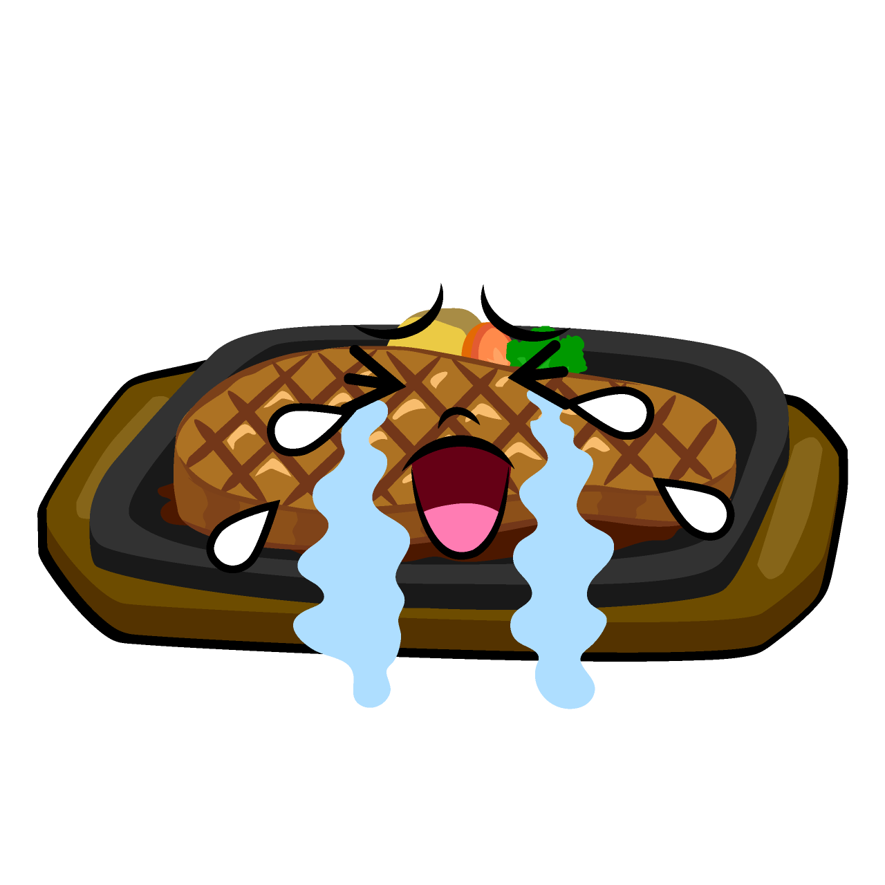 泣く鉄板ステーキ